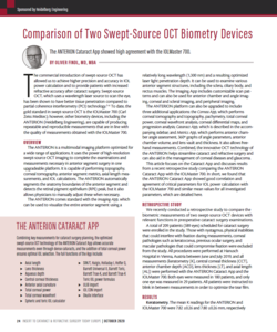 Comparison of Two Swept-Source OCT Biometry Devices