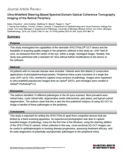 Journal Article Review – Ultra-Widefield Steering-Based Spectral-Domain OCT Imaging of the Retinal Periphery