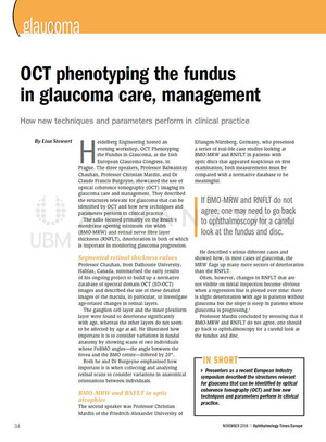 Article in Ophthalmology Times Europe: "OCT phenotyping the fundus in glaucoma care, management"