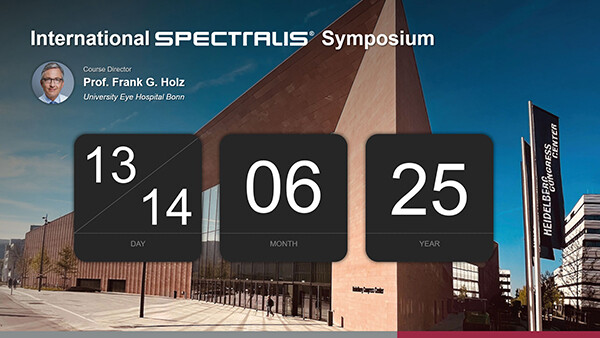 International SPECTRALIS Symposium – and beyond